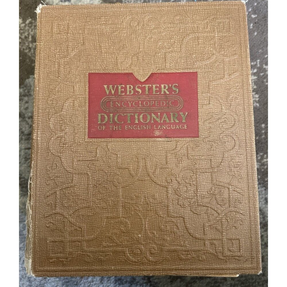 Vintage 1957 Webster’s Encyclopedic Dictionary of the English Language Color ￼